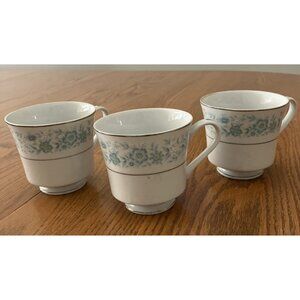 Lot Of 3 Royal Wentworth Princess 8901 Blue Floral Coffee/Tea Cup